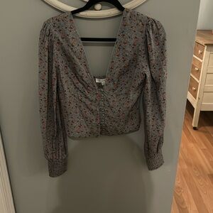 floral blouse